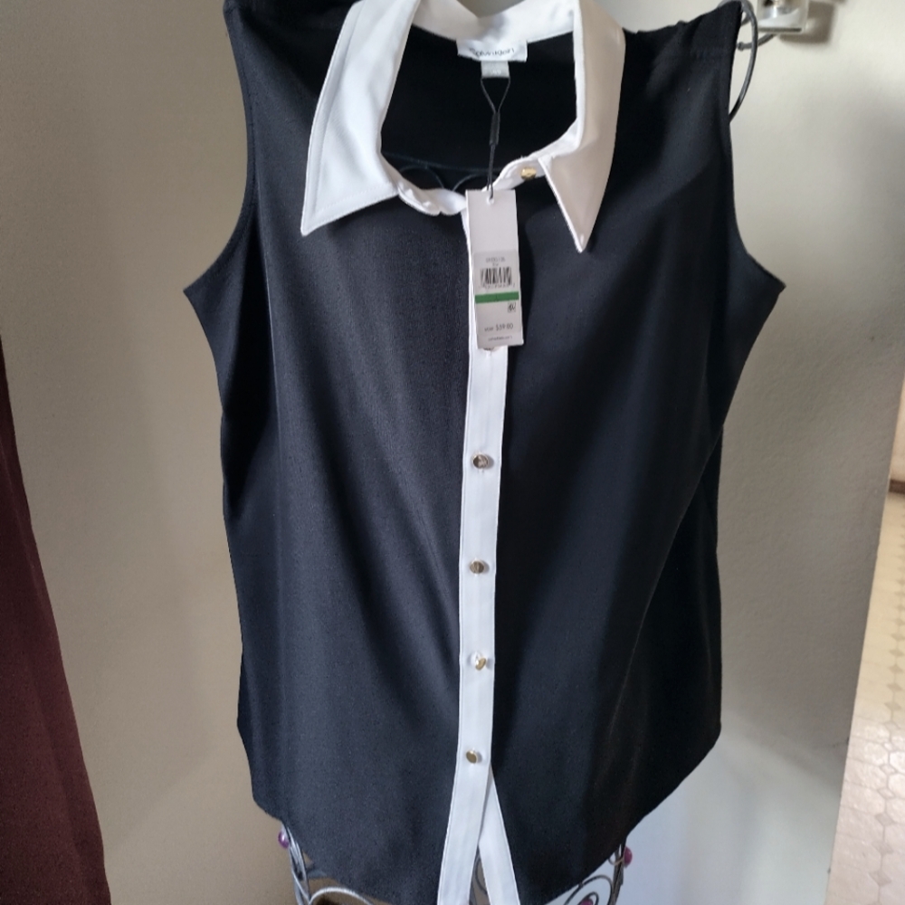 Calvin Klein black/white shirt.